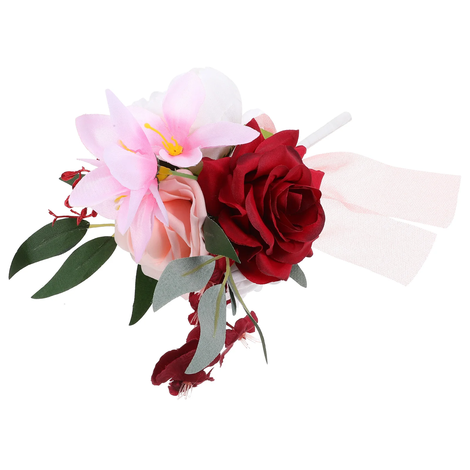 

Realistic Artificial Flower Wedding Bridal Bouquets Romantic Decoration Fake Flowers Home Office Party Centerpiece Rustic Bridal