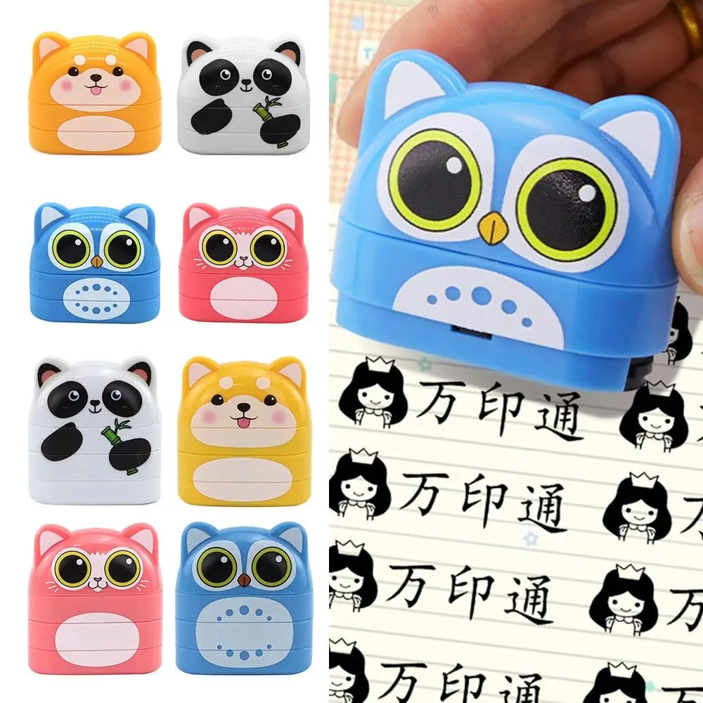 Waterproof Kid Clothing Stamper Non-fading Not Customizable Children Name Stamp Labeling Cartoon Kindergarten Name Seal Stamp