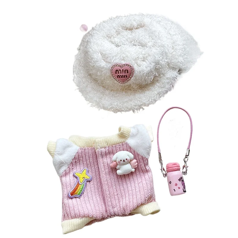 Vêtements uniquement] porte-clés de première et deuxième génération, pendentif pour vêtements Labubu, bouilloire de fête assise, vêtements d'escalade, anniversaire