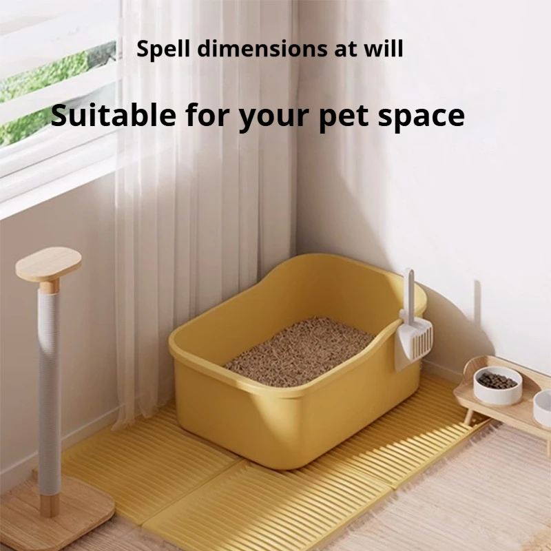 Cat Litter Mat Random Splicing Anti-take-out Cat Litter Box Anti-splash Mat Oversized Sand Control Mat Large Sand Pad