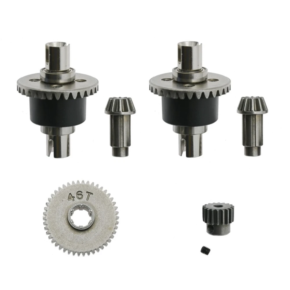 Metal Differential and Gear Set for SCY 16101 16102 16103 16201 Pro 1/16 Brushless RC Car Upgrades Parts Accessories