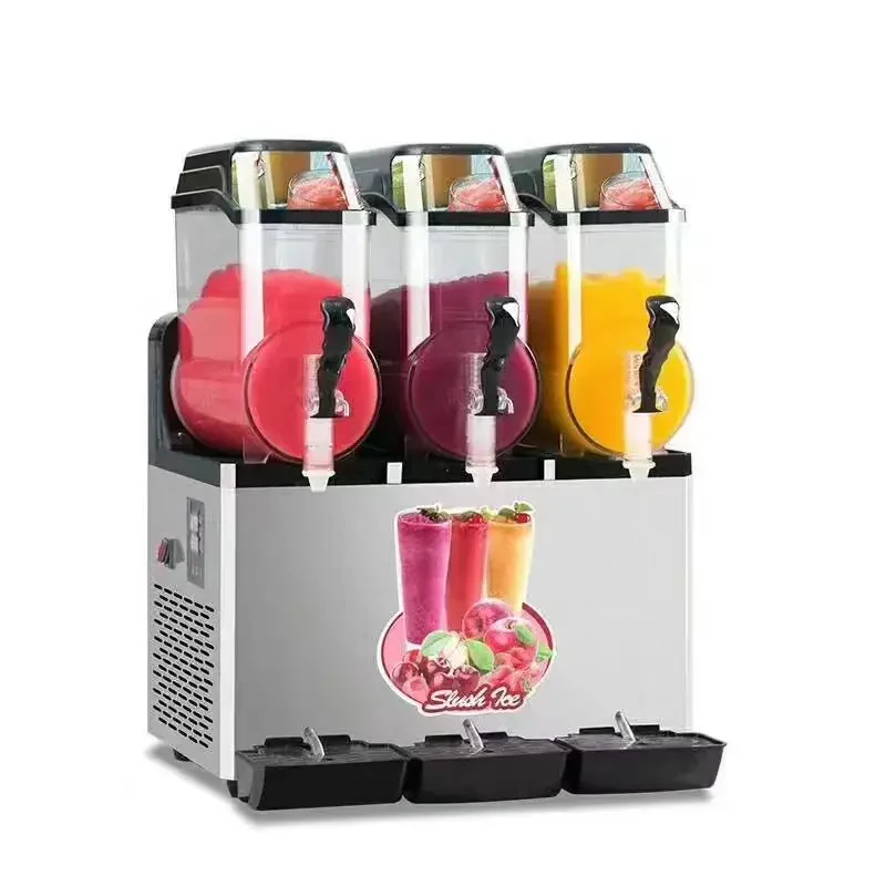 Wholesale 2/3/4 tank  ice slush Slushie tea puppies machine commercial compressor Snow Melting Machine china