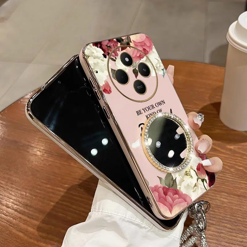 

C75 Цветочный парк Браслет Покрытие Чехол для телефона Realme C55 C63 C61 C51 C53 C65 C67 Narzo N63 N55 N50A Note 60 50 P1Pro Cover