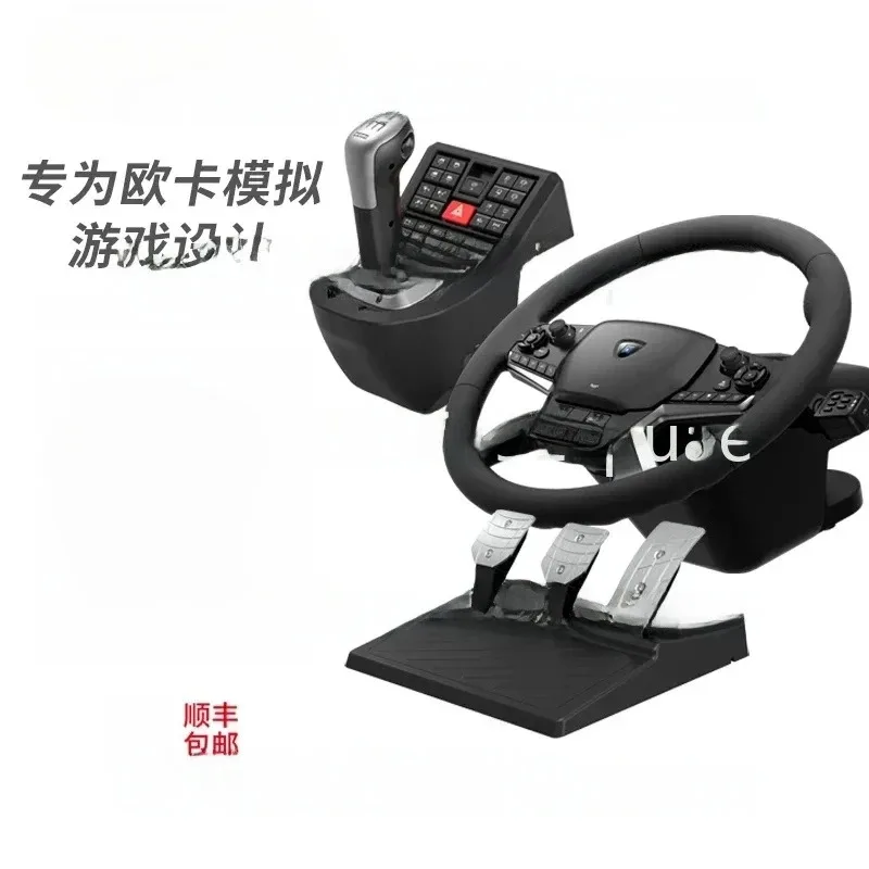 

Force Feedback Steering Wheel Controller Kit PC Euro Truck Simulator