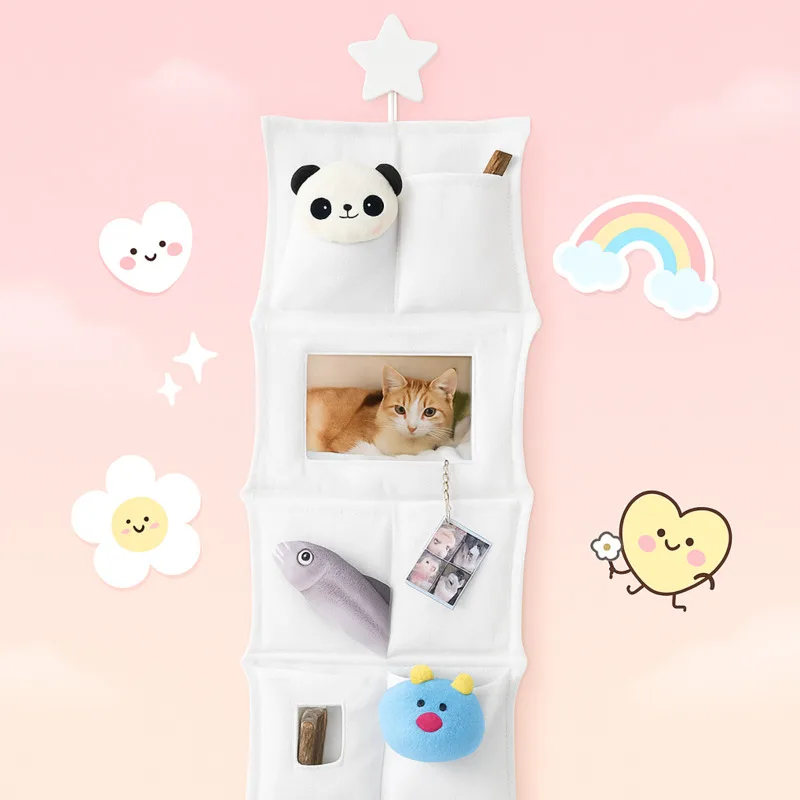 

Wall Mounted Three-Pocket Organizer – Behind Door Hanging Storage Bag For Dorm Rooms, Bedroom Wardrobe, And Sundries