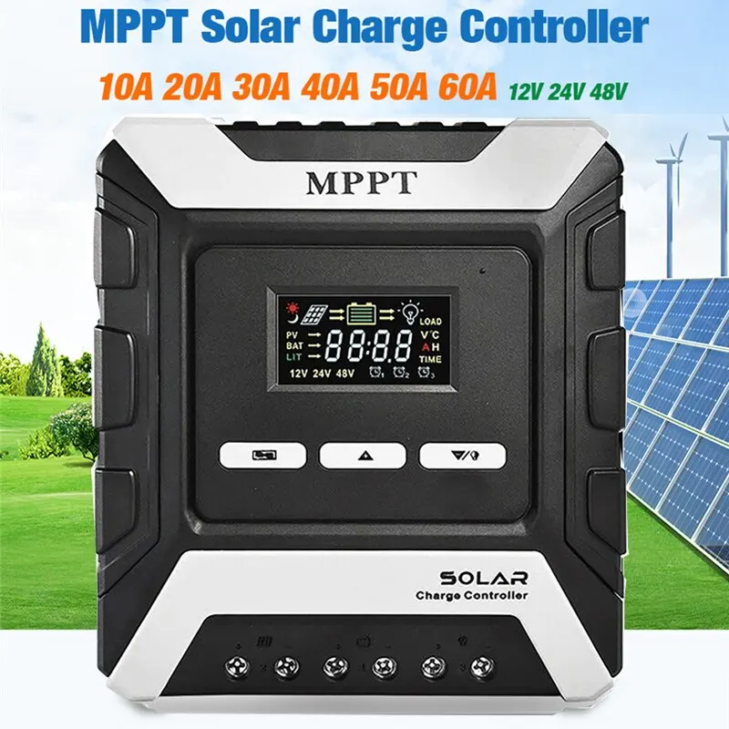 

80VDC 3840W 2880W MPPT Solar Charge Controller 12V 24V 48V Solar Panel PV Regulator 20A 40A 60A 80A Battery Charging Controller