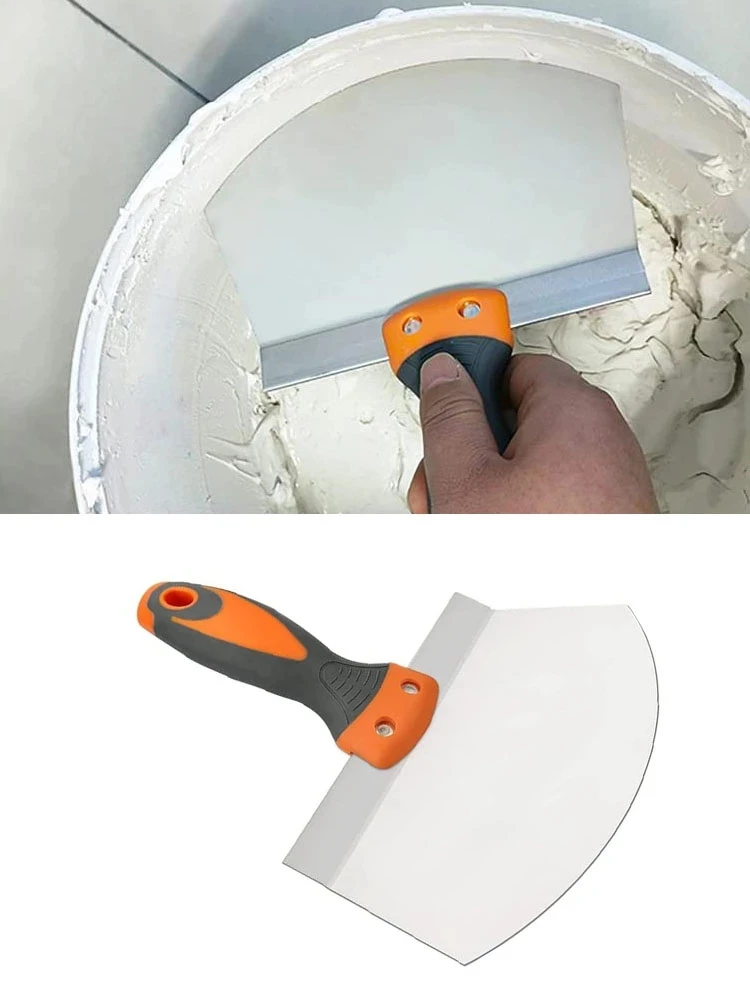 Imagem -05 - Putty Knife de pá de Gesso Espátula de Enchimento Raspador de Papel de Parede Decoração de Parede Ferramentas Manuais Dropshi Aço Inoxidável