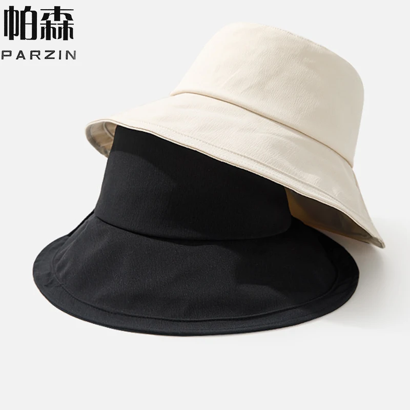 

PARZIN Women Sun Hat Cycling Breathable Visor Caps Female Scalable Brim Top Baseball Cap Wide Brim Cap UV Protection Beach Hats