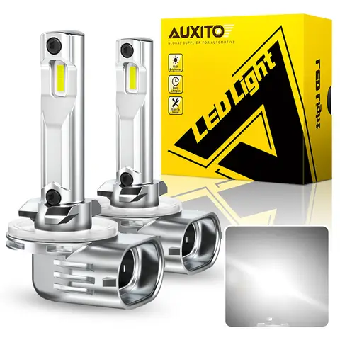 AUXITO 자동차 DRL 주간 주행 램프 전구, 고출력 8-CSP 칩, H27 881 880 LED 램프, 6500k H27W/2 H27W/1 안개등, 12V 30W, 2 개