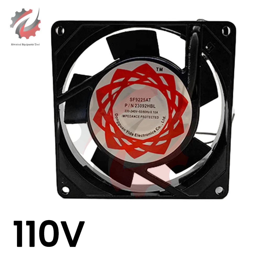 Cooling Fan Quiet Muffin Fan 110V 220V AC 90mm x 90mm x 25mm Cooling Fan for Industrial DIY Cooling Ventilation Exhaust Projects