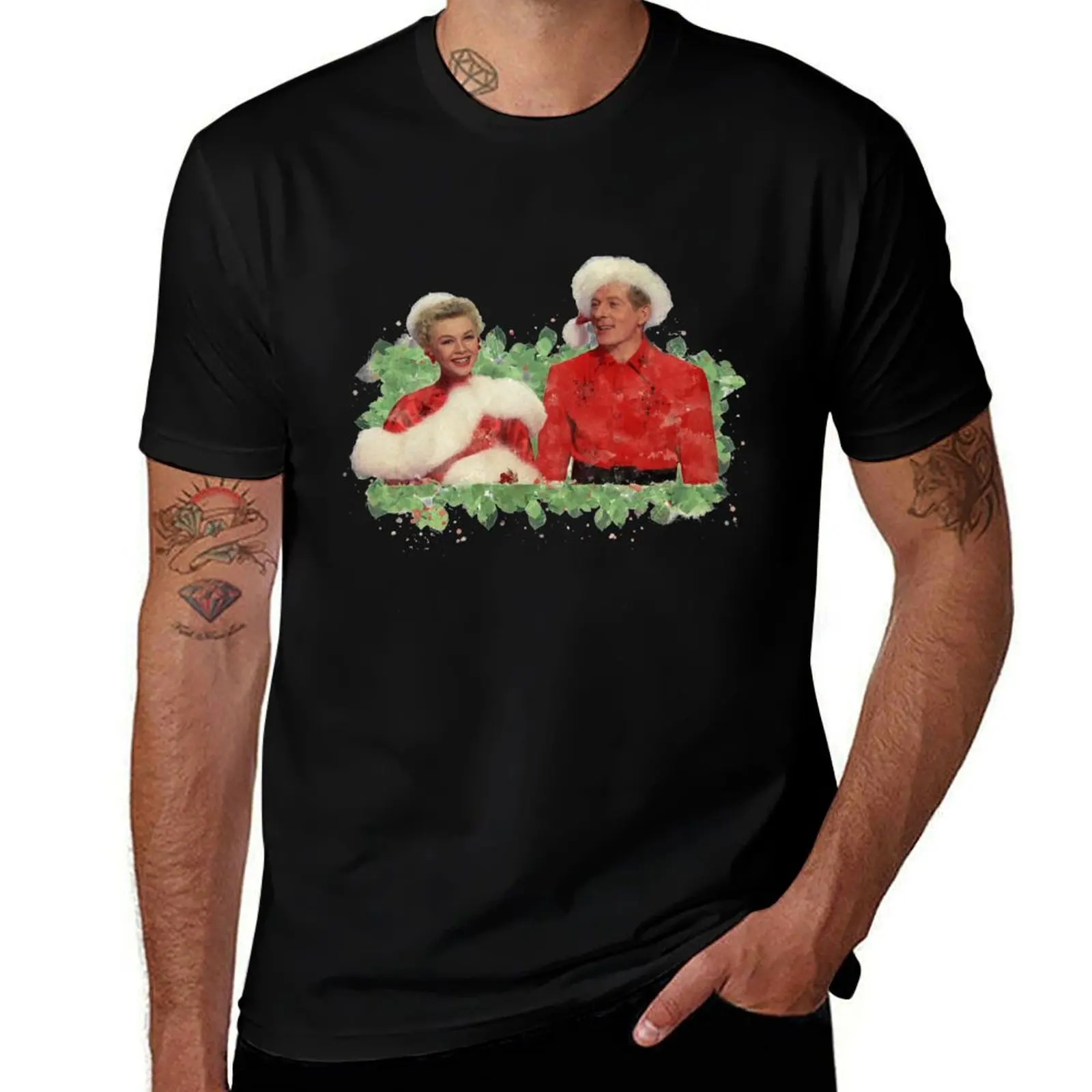

Phil & Judy (White Christmas) T-Shirt t shirts for man pack cotton man t shirts for men T-Shirt