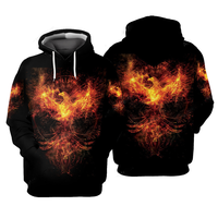 Cool Fire Phoenix 3D Printed Hoodie Men's Clothing Harajuku Street Novel Hooded Coat Men Women Fashion Personality Sweatshirt