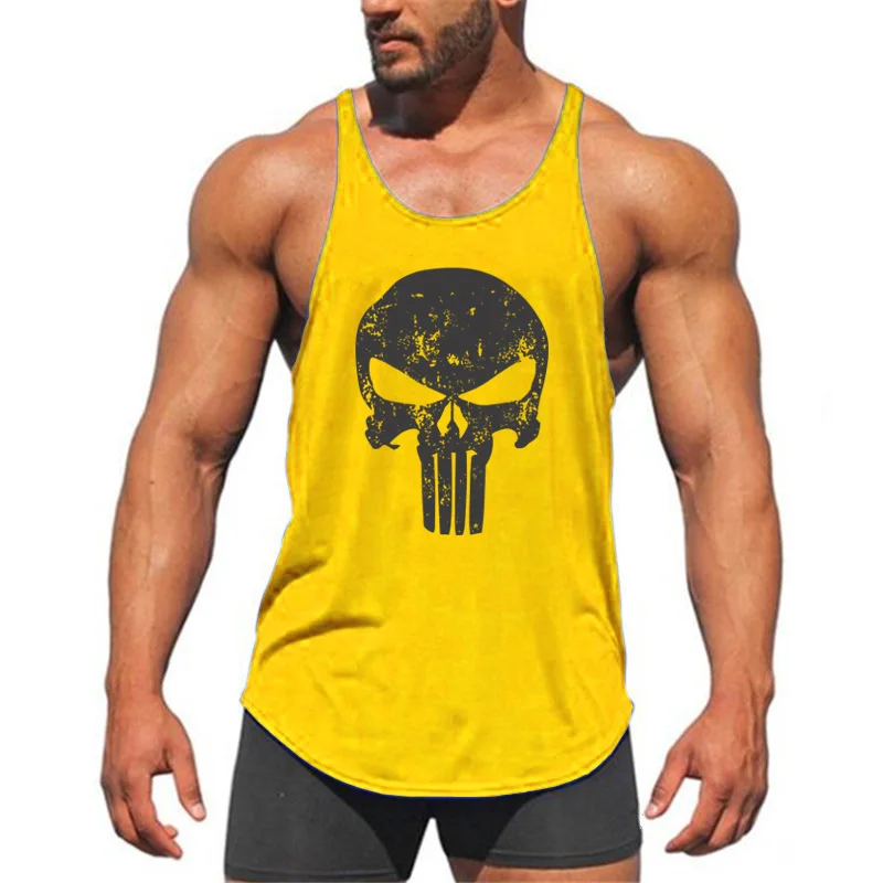 Brand Vest Muscle Mens Bodybuilding Fitness Top Men Gym Tank  Clothing Sleeveless Singlets Fashion Workout Sports Shirt