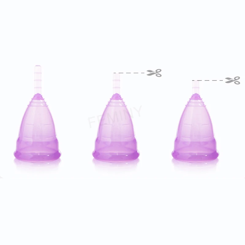 Silicone Menstrual Cup With Sterilizer Kit Women Certified Period Menstruation products Lady Cup coletor cleaning Storage Box