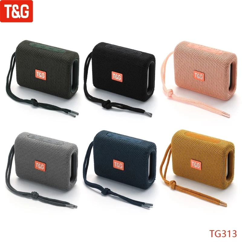 MINI TG313 Portable Wireless Speaker Bass Subwoofer Waterproof Outdoor Bluetooth-compatiable Speakers TF USB Stereo Loudspeaker