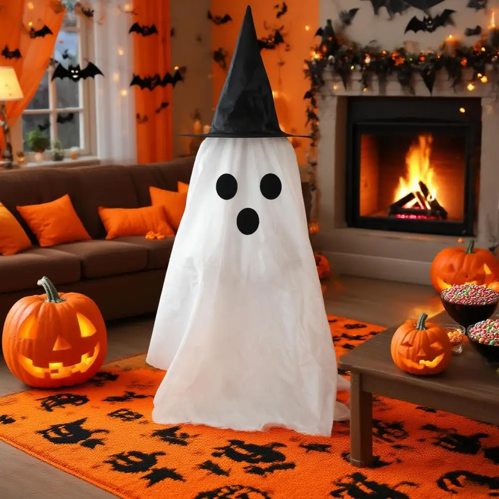 

Haunted House Ghost Prop Simple Facial Expression Ghost Ornament Spooky Halloween Ghost Decorations Kit for Outdoor