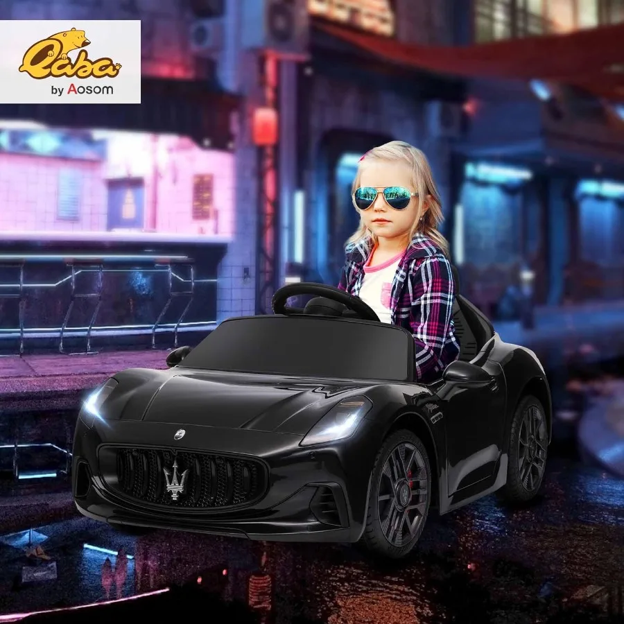 سيارة كهربائية للأطفال 12 فولت، سيارة مازيراتي جران توريزمو مرخصة على سيارة للأطفال مع جهاز تحكم عن بعد، مركبة كهربائية للأطفال الصغار مع Au