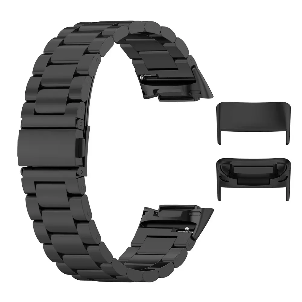 2pc 18mm Replacement Metal Connector Adapter for Fitbit Charge 6/Charge 5 Stainless Steel Connector Advanced Fitness Bracelet - view 2
