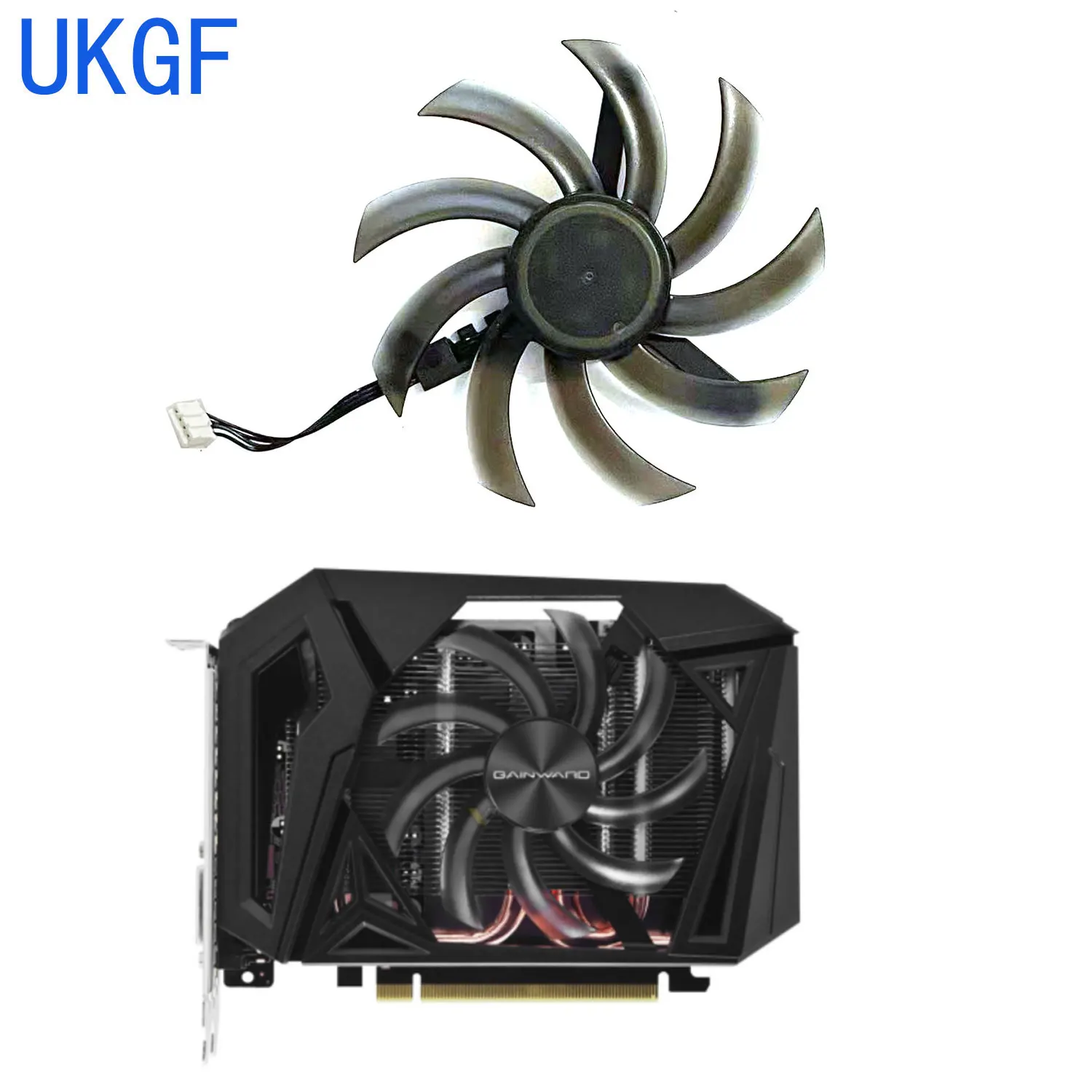 Original 95MM 4PIN RTX2060 1660 GPU fan suitable for GAINWARD GeForce RTX2060 GTX1660 1660ti 1660 SUPER Pegasus OC graphics card