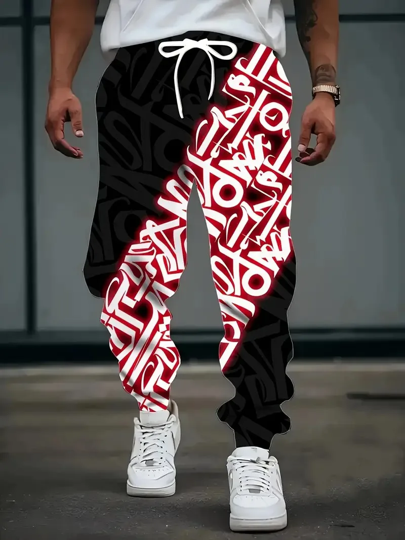 

The new men's trousers for Spring and Autumn 2025 are casual fashionable soft and comfortable with 3D pattern printing
