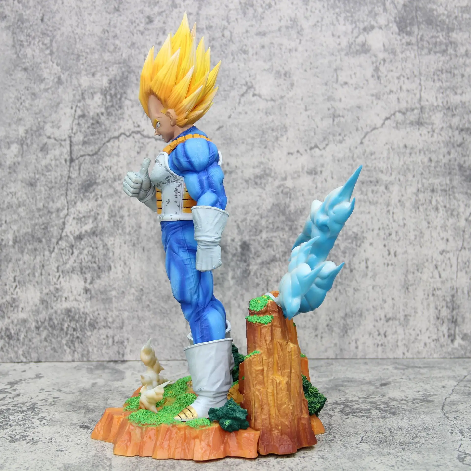 34cm 드래곤 볼: 베지터 – 슈퍼 사이어인 애니메이션 피규어 모델 동상 컬렉션 데스크탑 장식 장식품 장난감 팬들을위한 선물