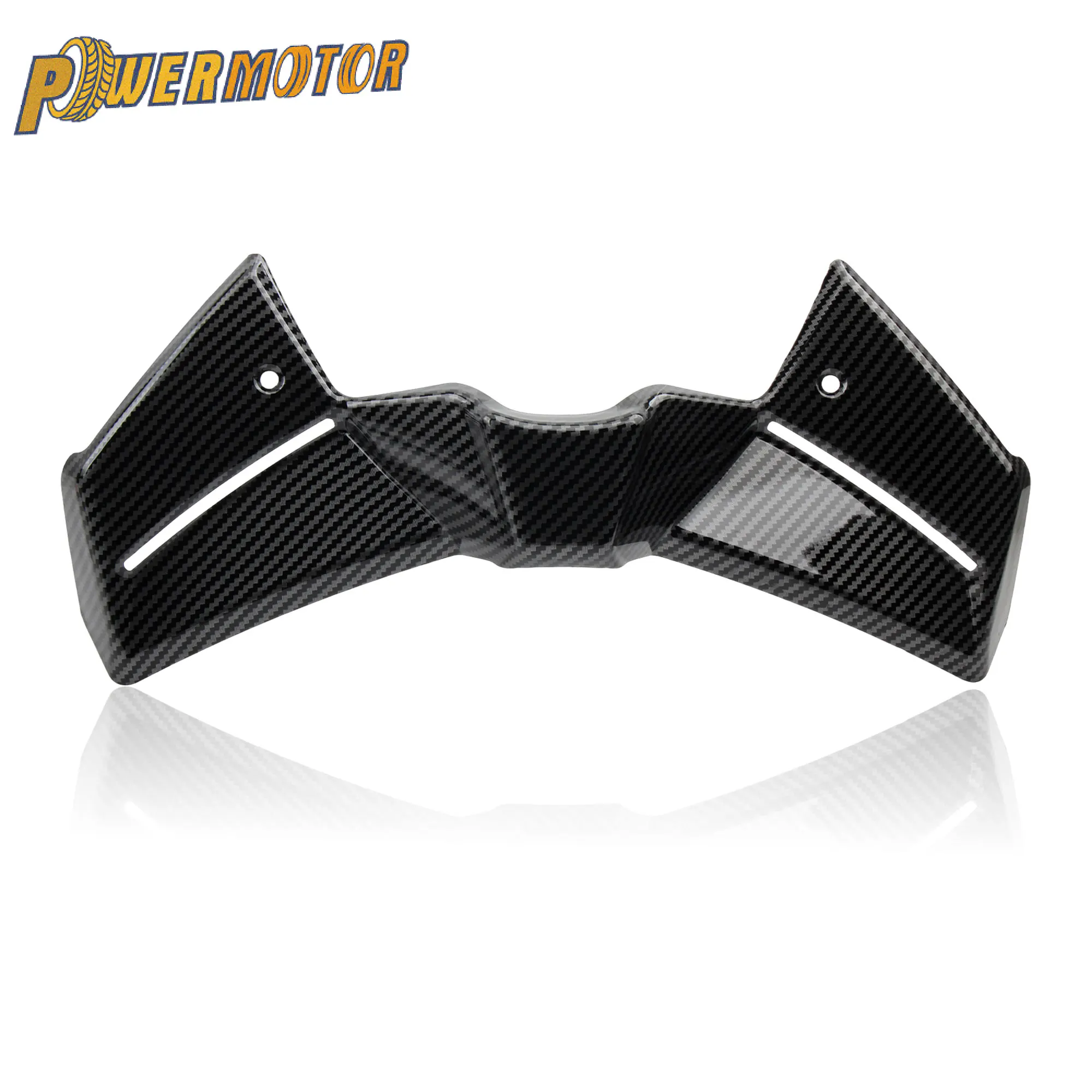 

Motorcycle Downforce Front Spoiler Wing Kit Aerodynamic Front Fairing Deflector Carbon Fiber For Yamaha Y-AMT 2024-2026