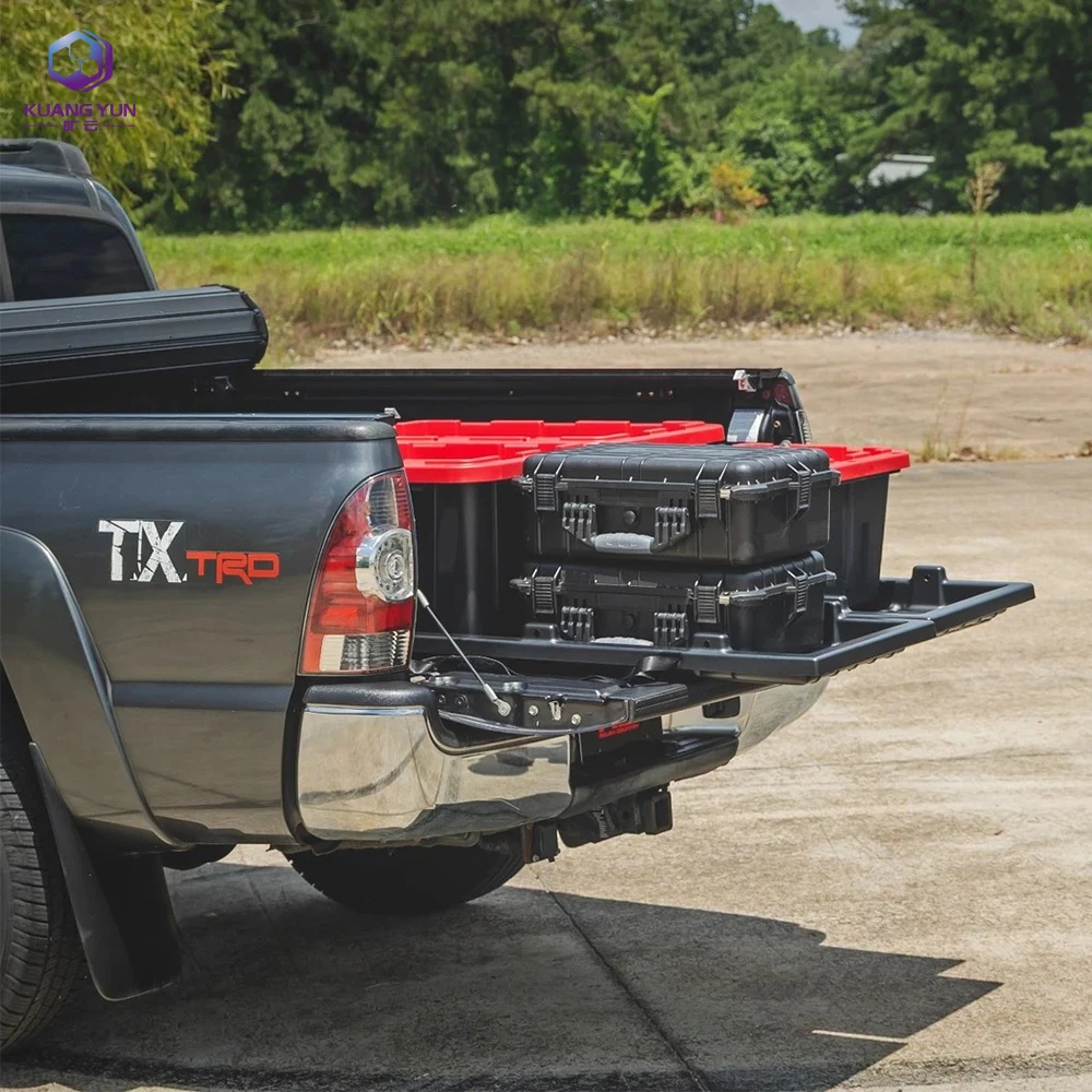 Slide-Out Stainless Steel Truck Bed Cargo Tray for Colorado and Tacoma