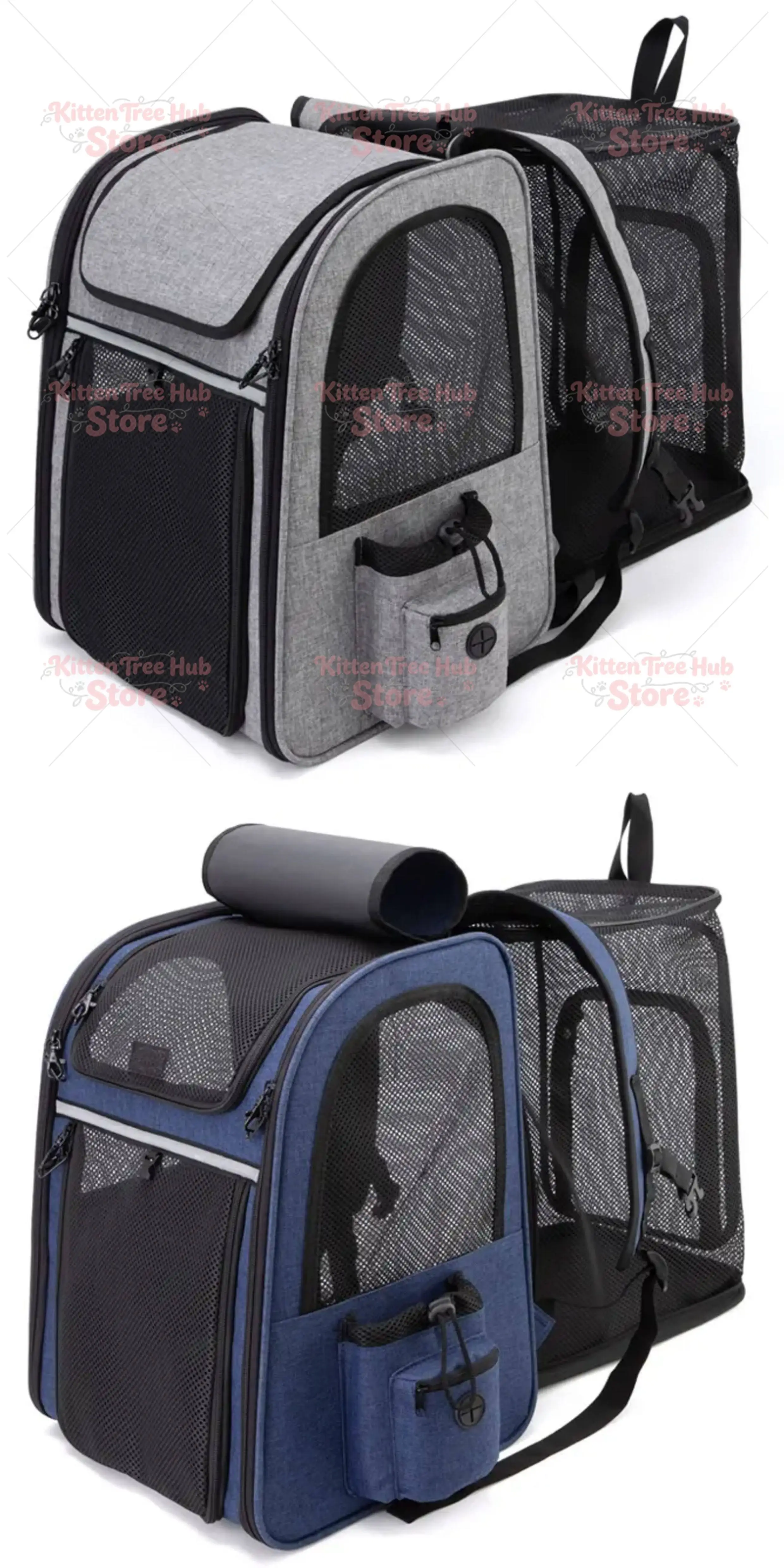 Pet Carrier Trolley Bag - Foldable, Backpackable