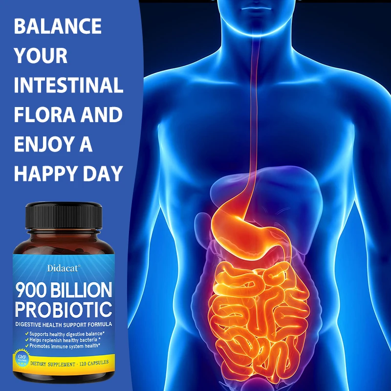 Probiotics Once Daily Ultra - 900 Billion CFU - Daily Probiotic for Colon & Immune Support - 120 Vegetarian Capsules