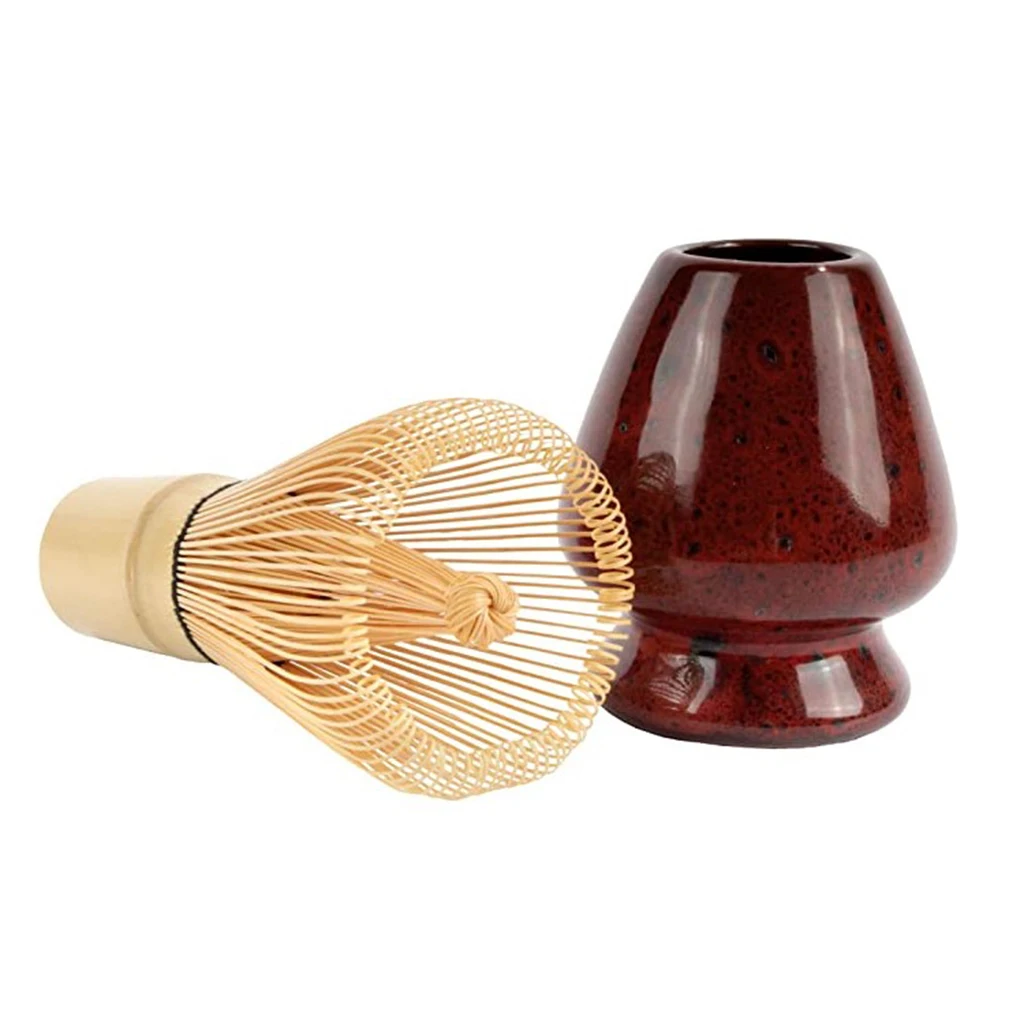 3 in 1 Matcha Set Bamboo Whisk Teaspoon Ceramic Bowl Tranditional Tea Sets Home Tea-making Tools Accessories Birthday Gifts