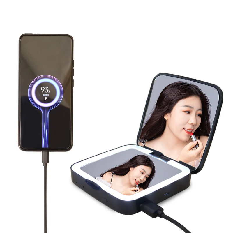 Espejo Con Luz Specchio Led Touch De Maquillaje Usb 1500Mah Lighted 5X Magnifying Magnify Smart Mirror Travel Led Makeup Mirror