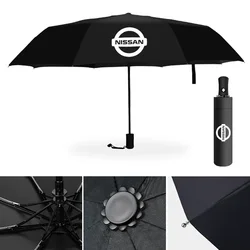 Car Model LOGO Umbrella Auto Anti-UV Car Goods Accessories For Nissan J10 X-Trail Qashqai Juke Leaf Micra NOTE Patrol Gadgets