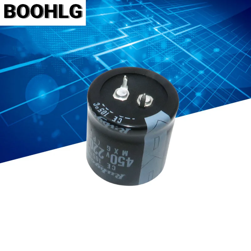 Rubi Rubyco n capacitor, 220uf 450v, 30x30, mxg, 2 peças