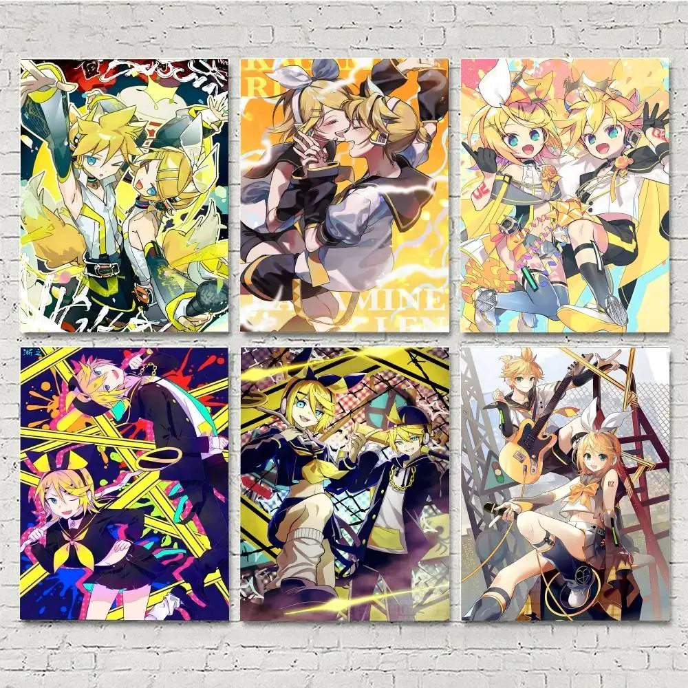 1pc virtual Idol Singer K-Ken Y R-Rin K-Kagamine Posters HD 