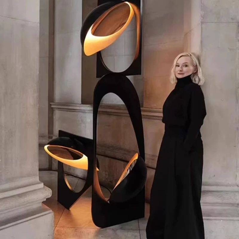 

Exhibition hall, hotel high-end creative installation, art floor lamp, high-end light luxury ornaments