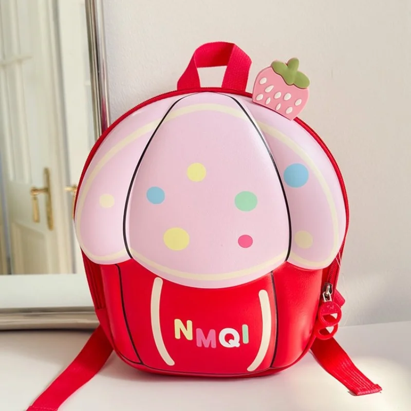 

Kindergarten student backpack cartoon cute little cake shaped backpack for boys and girls, new eggshell children's backpack