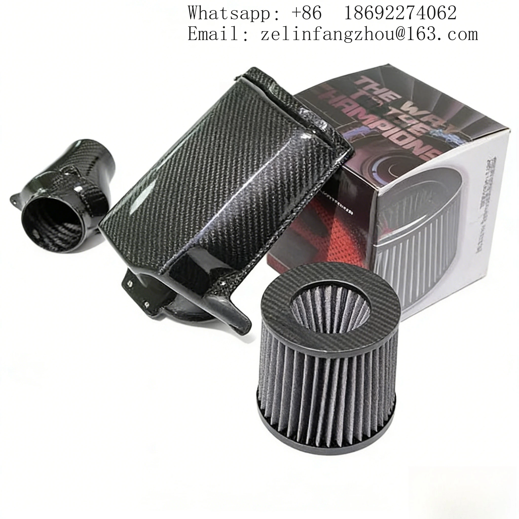 

Real Car Data Development 100% Dry Carbon Fiber Cold Air Intake System For Benz E M274 2.0T Airspeed Brand