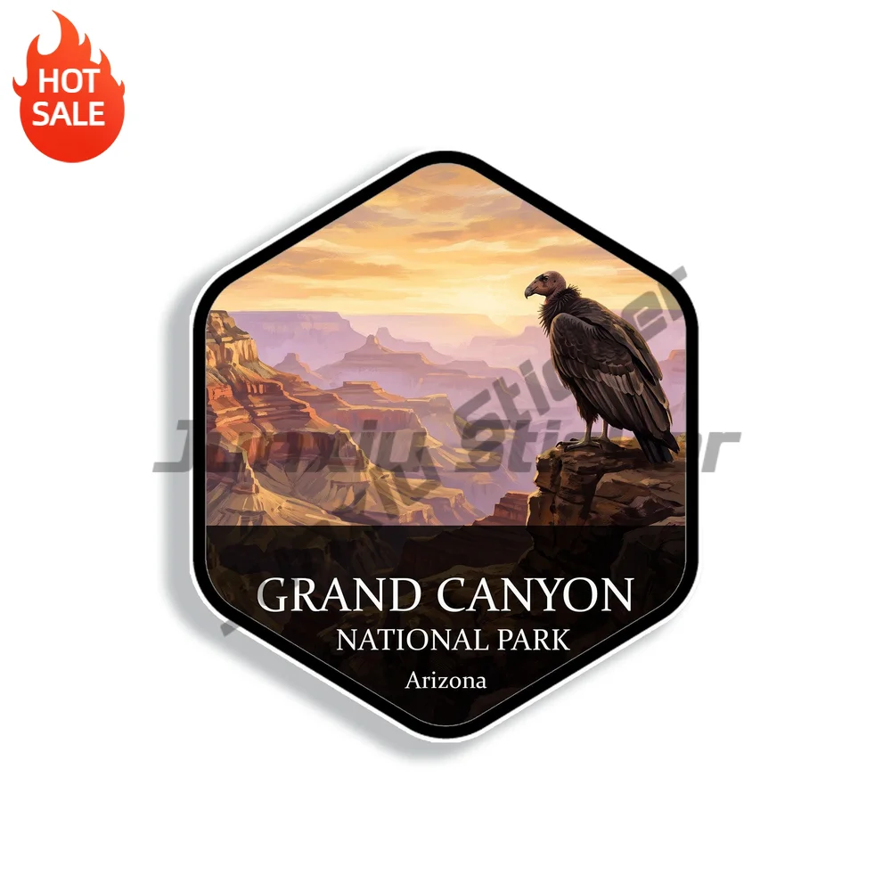Grand Canyon National Park Arizona Vinyl Car Sticker Decal for Car Window and Laptop Outdoor Adventure Decor