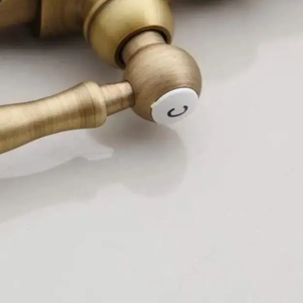 Vertical Mount Single Cold Water Faucet in Antique Copper with 360 Degree Rotating Spout for Outdoor Basin Use