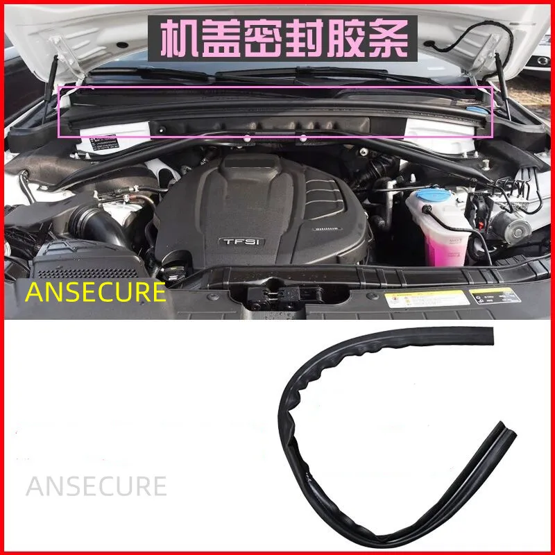 Genuine  Engine Hood Bonnet Plenum Chamber Cover water Box Seal Rubber Gasket For Q5  2009-2017  8R0823723B