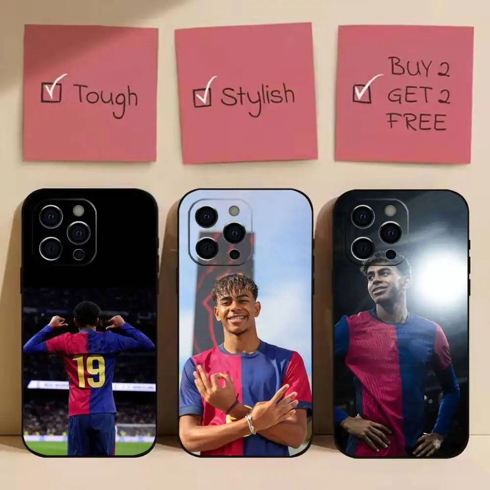 

Football L-Lamines 19 Phone Case For iPhone 17,16,15,14,13,12,11 Plus,Pro,Max,XS Silicone Soft Cover