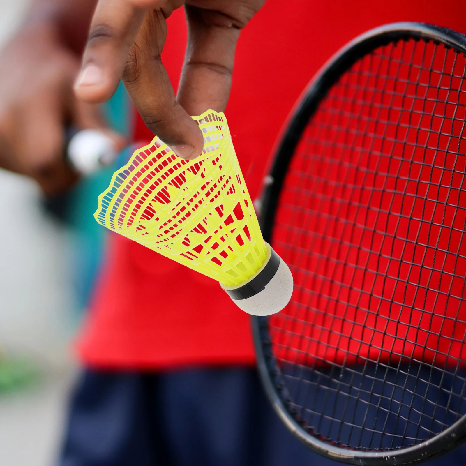Badminton Trainer Solo Rebound Ball Self Practice Yellow Individual Indoor Training Equipment Elastic Set Home Player