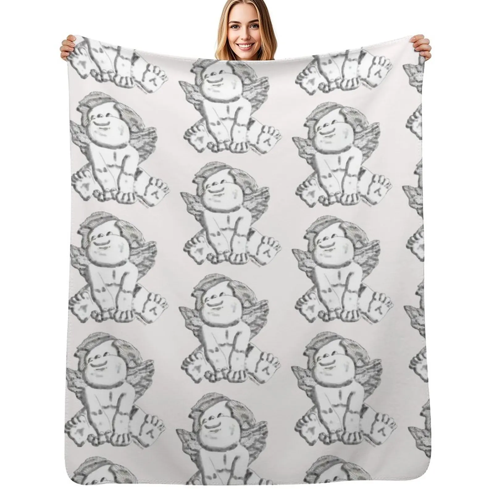 Lovely Baby Angel Throw Blanket Blankets For Sofas Luxury funny gift for sofa Softest Luxury Brand Blankets