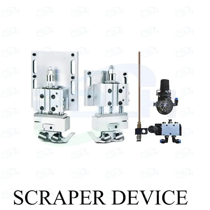 Bailey 1pair 3-Axis Air Floating Integrated Flat Scraper With Air Pressure Regulating Valve For All Brand Of Edgebanders