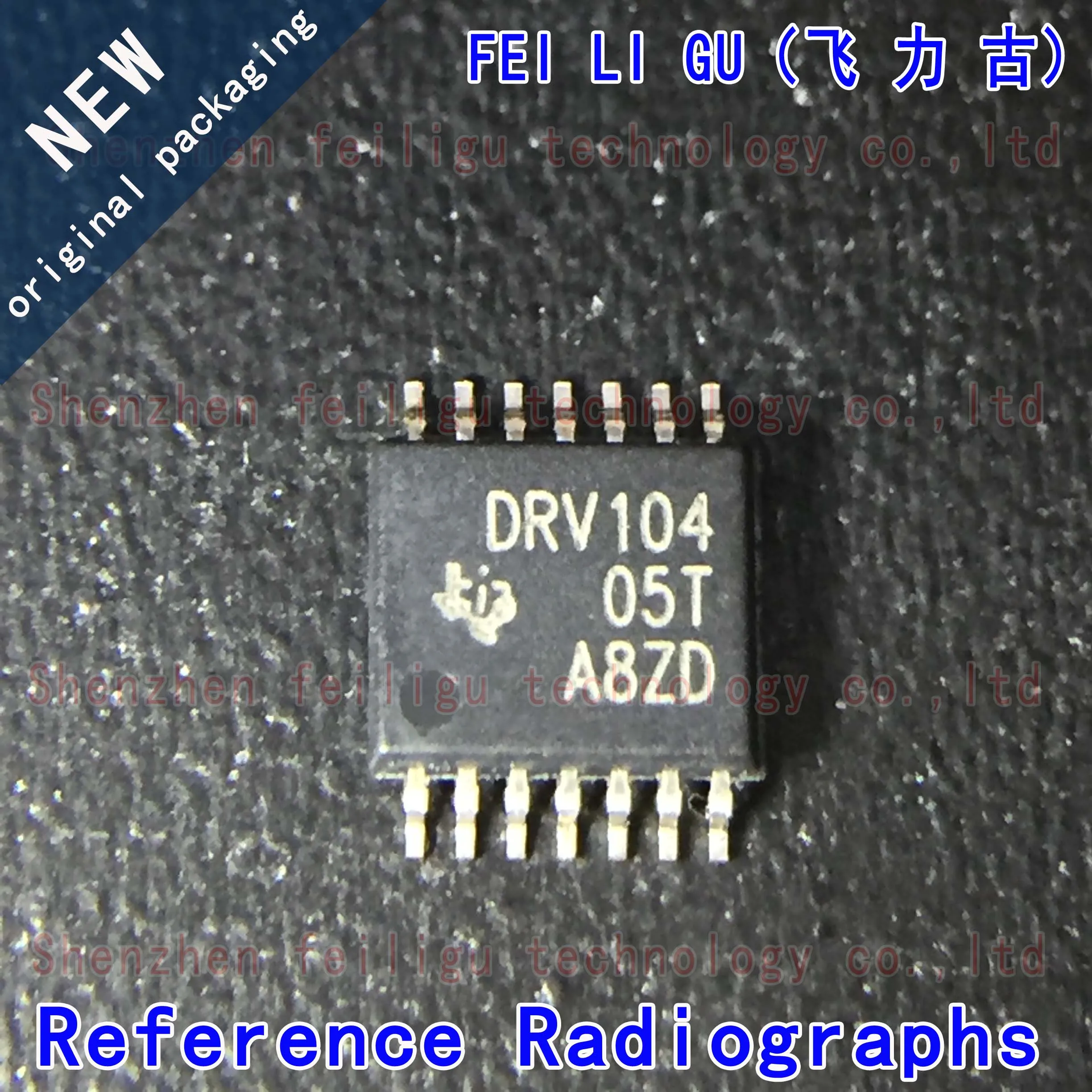 100% New Original DRV104PWPR DRV104PWP DRV104 Package:TSSOP14 PWM High Side Driver Power Electronic Switch Chip