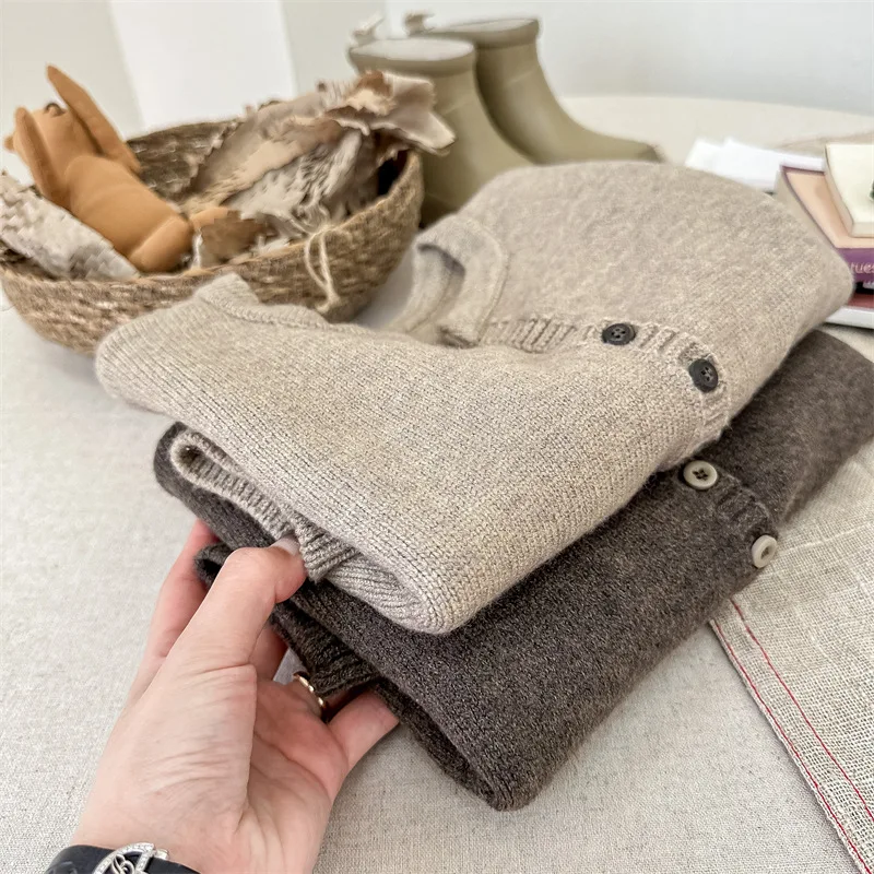 2026 Autumn Korean Style Kids Knitted Cardigan | Unisex Loose Sweater Coat for Toddler 1-6Y
