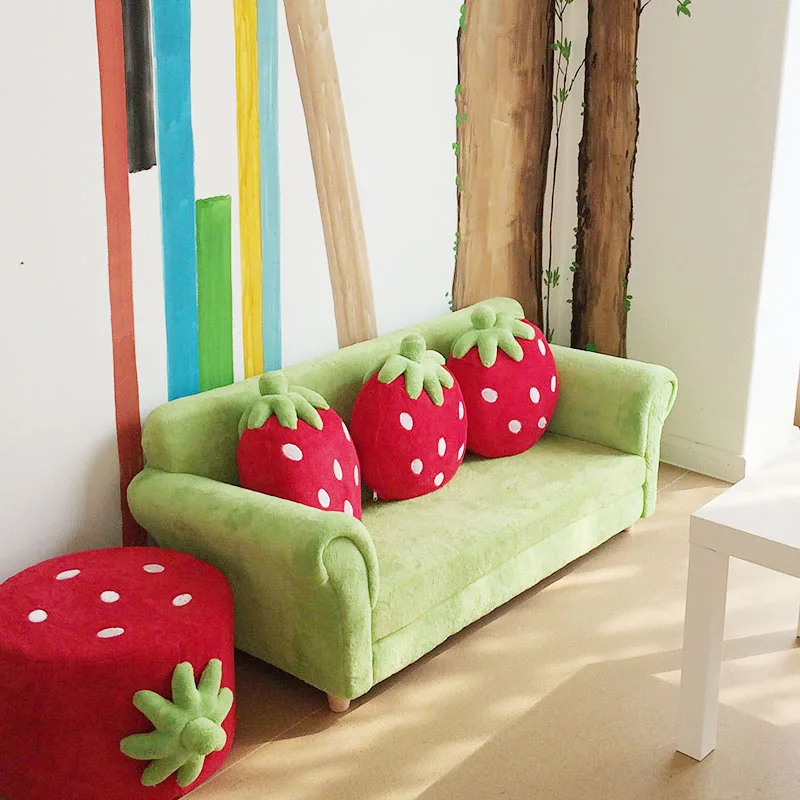 

Extended three-person reading area, child seat, double sofa, kindergarten early education combination matching creative small