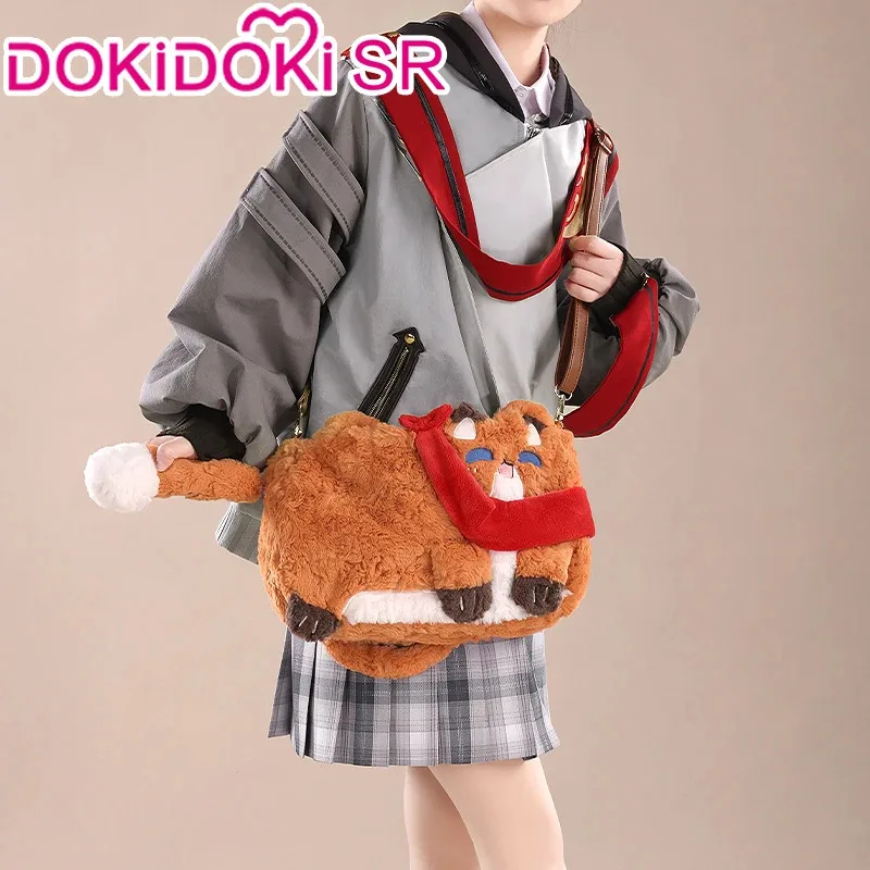 Tartaglia/Zhongli/Scaramouche/Xiao/Klee/Wanderer Doujin Bag Game Genshin Impact DokiDoki-SR Casual Wear Plush Bag Coin Purse