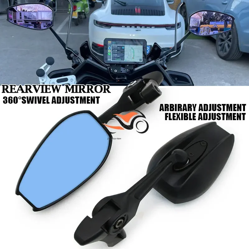 

For BMW C400X C400GT C400 X GT C400X 400 GT All Years CNC Aluminum Motorcycle Rearview Mirrors Blue Anti-glare Mirror