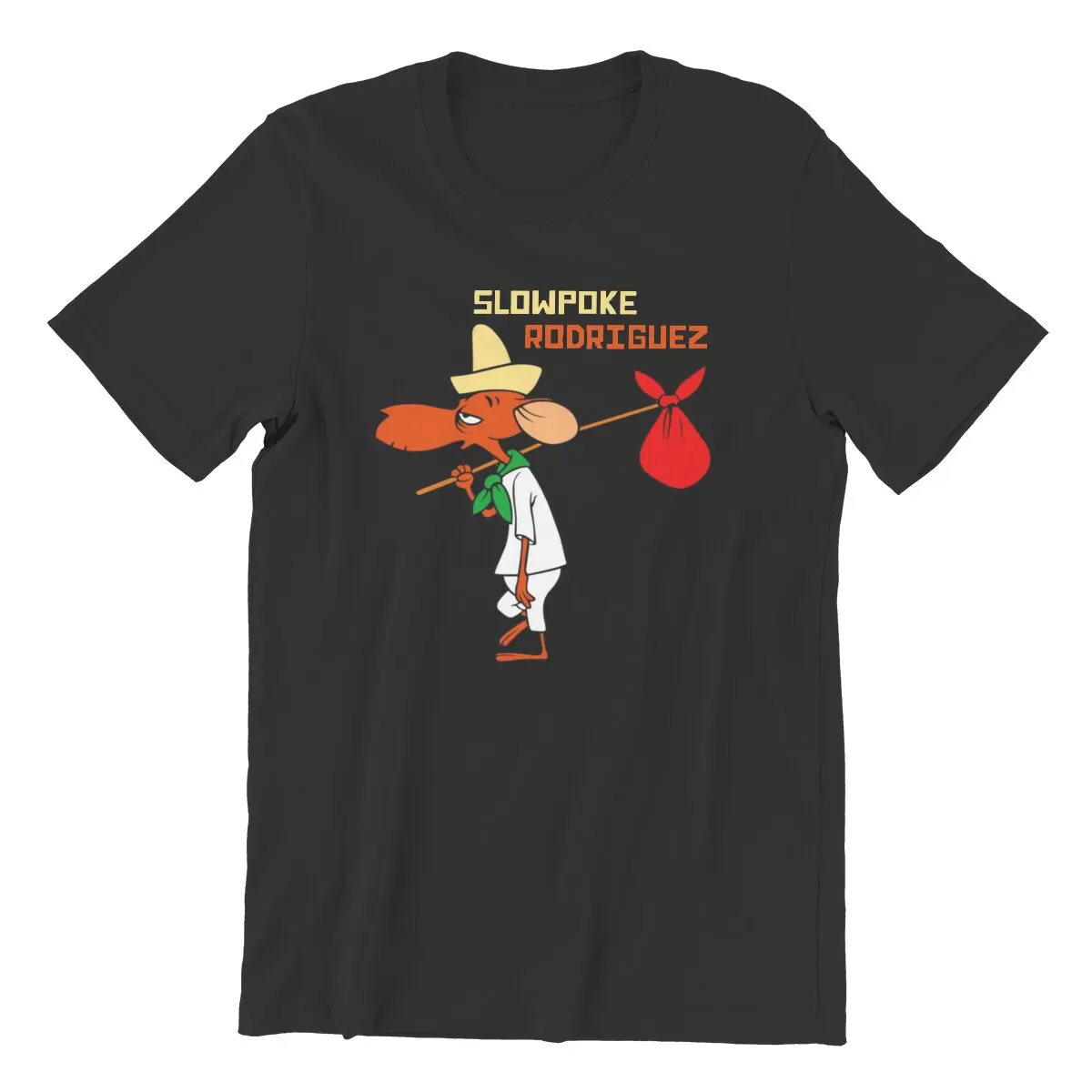 Slowpoke Rodriguez T Shirt Men 100% Cotton Novelty T-Shirt Round Neck Cartoon Speedy Gonzales Tee Shirt Short Sleeve Clothing